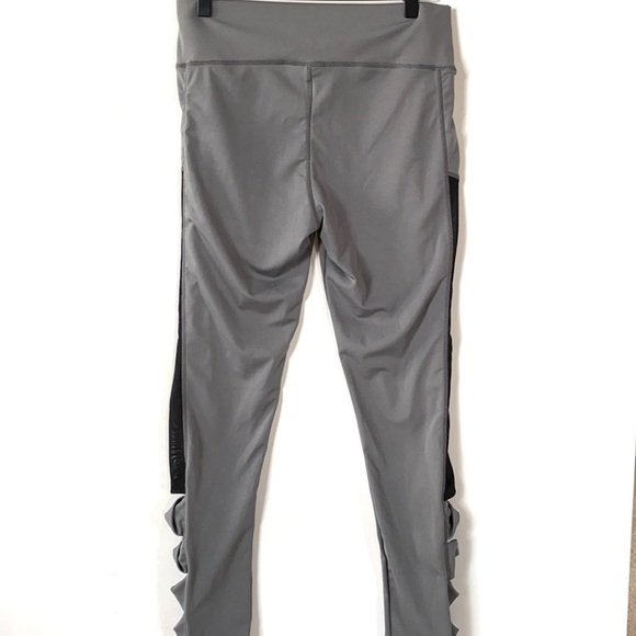 Legging Park Gray, Black mesh sides leggings, NWT - Picture 7 of 9